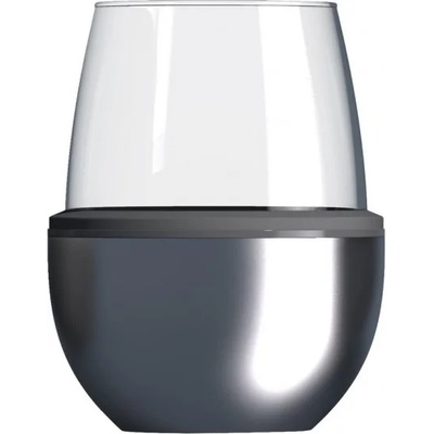 Asobu Чаша с термоизолираща основа Asobu - Wine Kuzie, 440 ml, сребриста (ASOBU - STL24 SILVER)