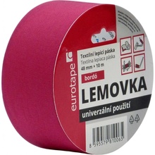 Europack Lemovka lemovací páska na koberce 5 cm x 10 m červená bordo