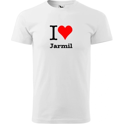 Tričko I love Jarmil dárky pro zamilované páry bílé – Hledejceny.cz