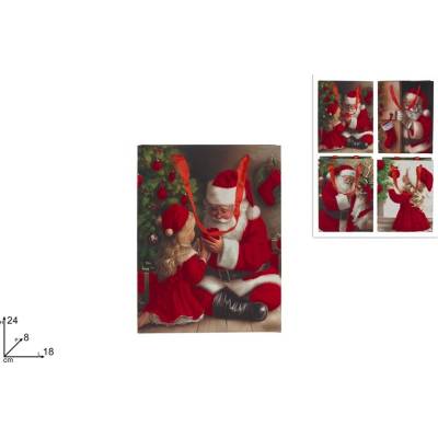 MAKRO - Taška vianočná darčeková 18x24x8cm rôzne motívy