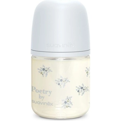Suavinex láhev sklo Poetry fyziologická SX Pro SF modrá 120 ml