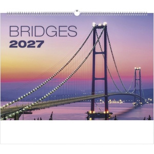 TopTimer Стенен календар TOPTIMER T092 450x315 мм, хоризонтален, Bridges 2027 (T9200-02F)