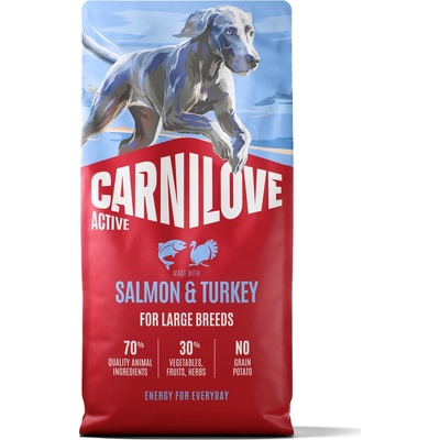 Carnilove Active Maxi losos a krůta 12 kg