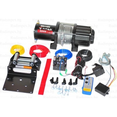 Лебедка 5000 либри, 12V, електрическа, Titan (181498)
