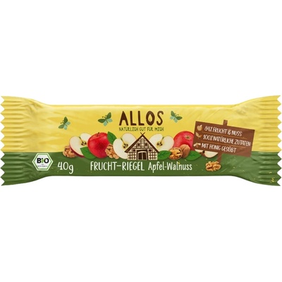 Allos Ovocná tyčinka jablko vlašský ořech bio 40 g