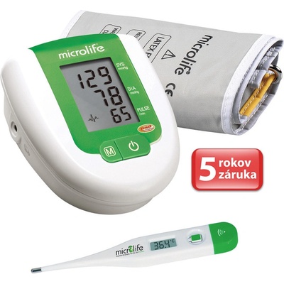 Microlife BP 3AG1 zelený + teplomerom MT 3001 + Adaptér