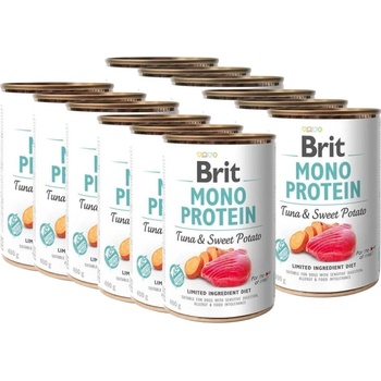 Brit mono protein туна и сладки картофи 12x400г