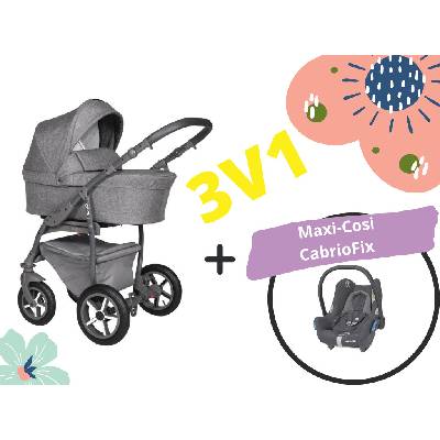 BABY MERC 3v1 Q9 Plus 178A 2019 + autosedačka Cabriofix