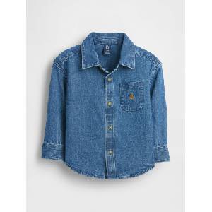GAP Бебешка oversize дънкова риза Big Shirt GAP GAP | Sin | Момчешки | 2 години