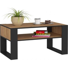 Ak furniture DOMI dub craft zlatý / černý