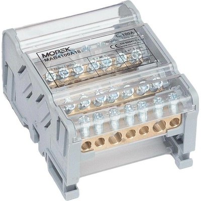 Distribuční blok MOBLOCK 4P 125A-7 4 pól - MAB4124A18