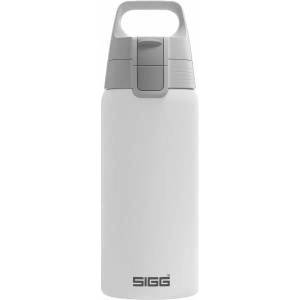 SIGG - Insulated drinking bottle - Thermos bottle Shield Therm One White - Carbonated drinks - Leak-proof - Dishwasher safe - BPA-free - 90% recycled stainless steel - White - 0.5L - 6056.20