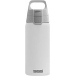 SIGG - Insulated drinking bottle - Thermos bottle Shield Therm One White - Carbonated drinks - Leak-proof - Dishwasher safe - BPA-free - 90% recycled stainless steel - White - 0.5L - 6056.20