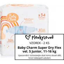 Baby Charm Super Dry Flex 5 Junior 11-16 kg 2 ks