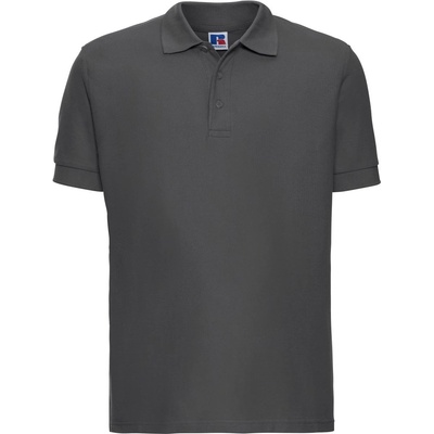 Russell Athletic 577m / Мъжка поло тениска от 100% памук, къс ръкав - титаниева xs (10577m49300)