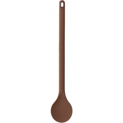 Vařečka silikon kulatá 28 cm hnědá