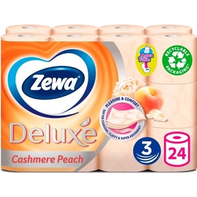 Zewa Deluxe Aquatube Cashmere Peach 24 ks