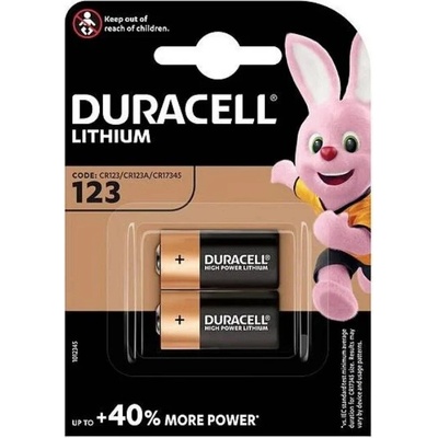 Duracell CR123A, CR23, DL123A, CR123A 2ks 42452