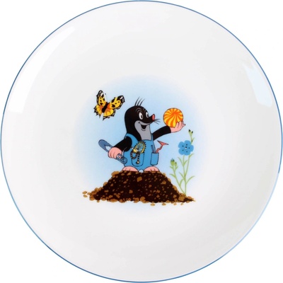 Porcelánový jídelní talíř THUN 21cm krtek MIX motivů