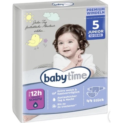 Babytime Windeln Junior 5 12-25 kg 44 ks