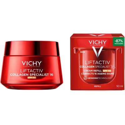 Vichy Liftactiv Комплект - Крем за лице Collagen Specialist 16 и Пълнител, SPF50, 2 х 50 ml