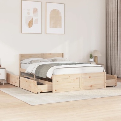 vidaXL 11461.3282357 Postel bez matrace masivní borovice