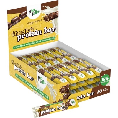 Protella Charlie's Protein Bar [30 x 25 грама] Шоколад с лешник