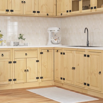 vidaXL За шкафове с рафт Меден 60 x 32 x 40 см Солидно борово дърво (42007568)