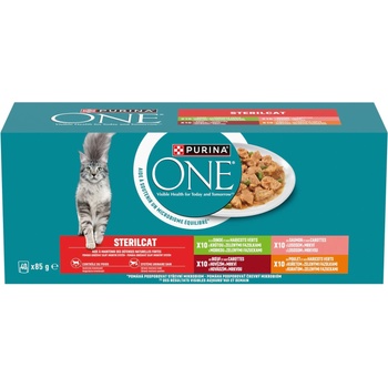 Image 1 of ONE Sterilcat beef, salmon, turkey & chicken 40x85 g