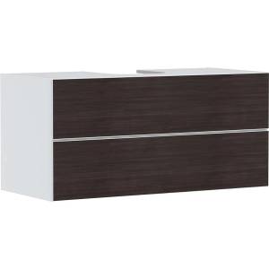 Hansgrohe Xevolos E - Шкафче за умивалник 118x56x55 см, 2 чекмеджета, матово бяло/тъмен дъб 54193730 (54193730)