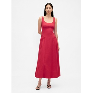 GAP Ленена макси рокля GAP GAP | Cherven | ЖЕНИ | XS