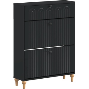vidaXL Шкаф за обувки ALKMAAR 78 x 24 x 103 см Инженерна дървесина (896216)
