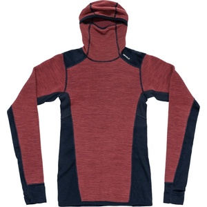 Devold Дамско мериносово термобельо Devold Women's Reverso Merino Hoodie Merino hoodie - Marsala - размер XL (115-2793-0215)