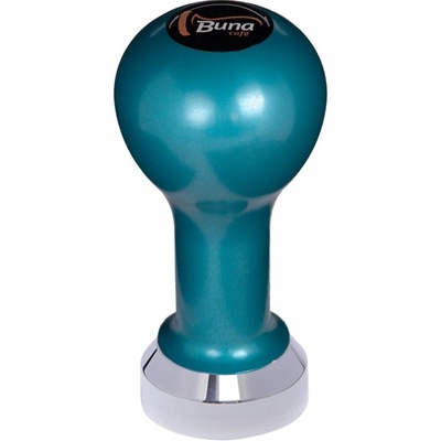 Buna Café Tamper kov modrý, TP, nerez lesk, plochý 41 mm