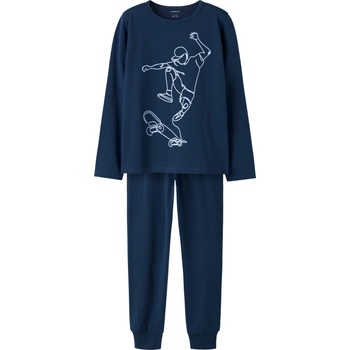 Name it Детско ежедневно термо бельо Name it Kid's NKMNightset Titan Skater Everyday base layer - Titan - размер 98/104 (EU) (714-2115-0111)