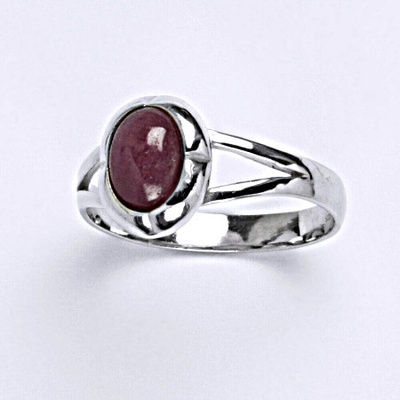 Čištín Zlatý prsten bílé i žluté zlato přírodní rubín A T 1374