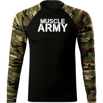 Image 1 of DRAGOWA FIT-T Тениска с дълъг ръкав Muscle Army, гора, 160 г/м2 (5636)