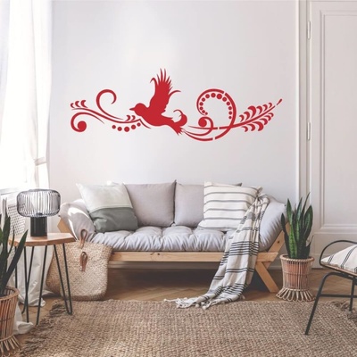 NSPIO Šablona na malování - Ptačí ornament rozmery 120x90 cm – Sleviste.cz