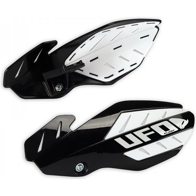 UFO chrániče páček FLAME HUSQVARNA TC/TE 125 14-20, FC 16-20 barva černá/bílá (s upevněním) - nahrazený PM01652001 + PM01678