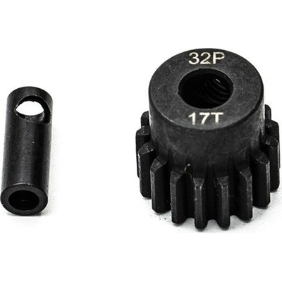 KONECT Ocelový motorový pastorek 17 zubů modul 32DP s 5 mm vrtáním a 3,17 mm adaptérem