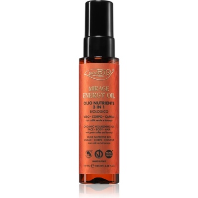 puroBIO Cosmetics Mirage Energy Oil мултифункционално масло за лице, тяло и коса 100ml