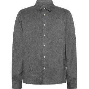 KnowledgeCotton Apparel Мъжка риза с копчета Knowledgecotton apparel Regular Fit Dobby Look Shirt - Forrest Night - размер 3XL (033-2929-0216)