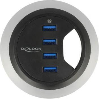 Delock 4-портов десктоп USB 3.0 хъб