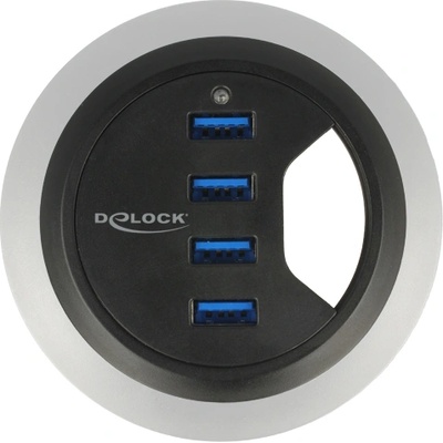 Delock 4-портов десктоп USB 3.0 хъб