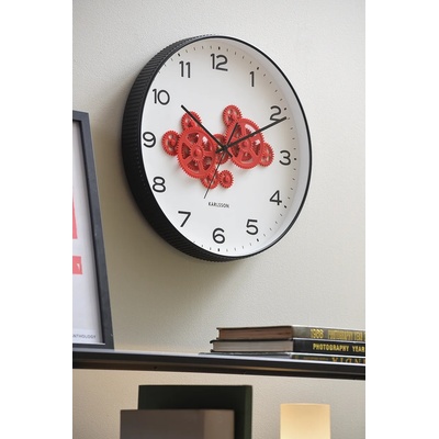 Karlsson Стенен часовник Karlsson Open Gear 40 cm (KA6093BK)