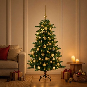 vidaXL Artificial Christmas Tree with Bauble 120 см 150 LED светодиода (3461385)