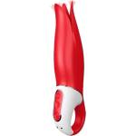 Satisfyer Power Flower - вибратор с акумулатор, водоустойчив - червен