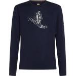 Icebreaker Мъжко мериносово термобельо Icebreaker Merino 200 Oasis L/S Crewe Skiing Yeti Merino base layer - Midnight Navy (015-2402-0211)