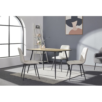 ЕВРОМАР Трапезна маса philip натурално / черно