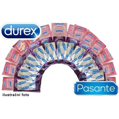 Durex Něžný balíček 42ks + lubrikační gel Pepino strawberry 95 ml
